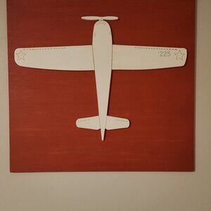 Wood plane wall art